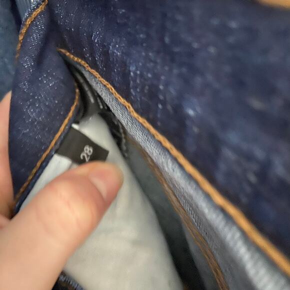 J Brand Mid Rise Skinny Jeans Daphne‎ Indigo Dark Wash Denim Cotton Size 28 - Picture 9 of 11